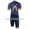 Set Fietsshirt + Korte Koersbroek 2018 Aqua Blue Sport N001